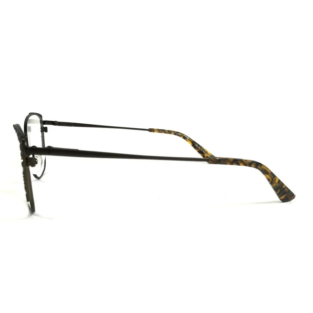 Cote D'azur Eyeglasses Frames CDA-330 C2 Brown Cat Eye Full Rim 52-17-135